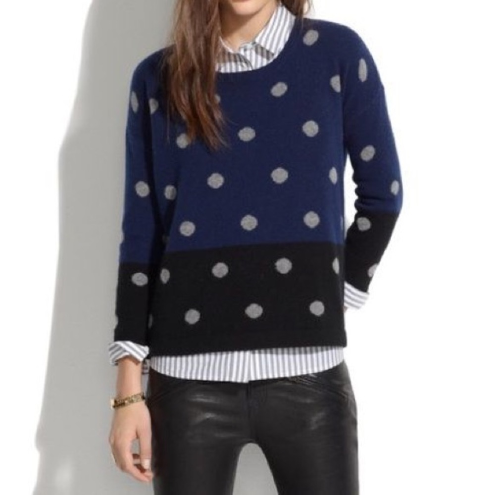 Madewell Polka Dot Sweater